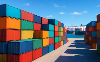 Vivid and Diverse Shipping Containers Images That Showcase Global Freight Solutions