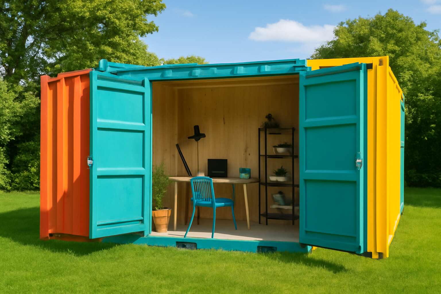 shipping containers sheds