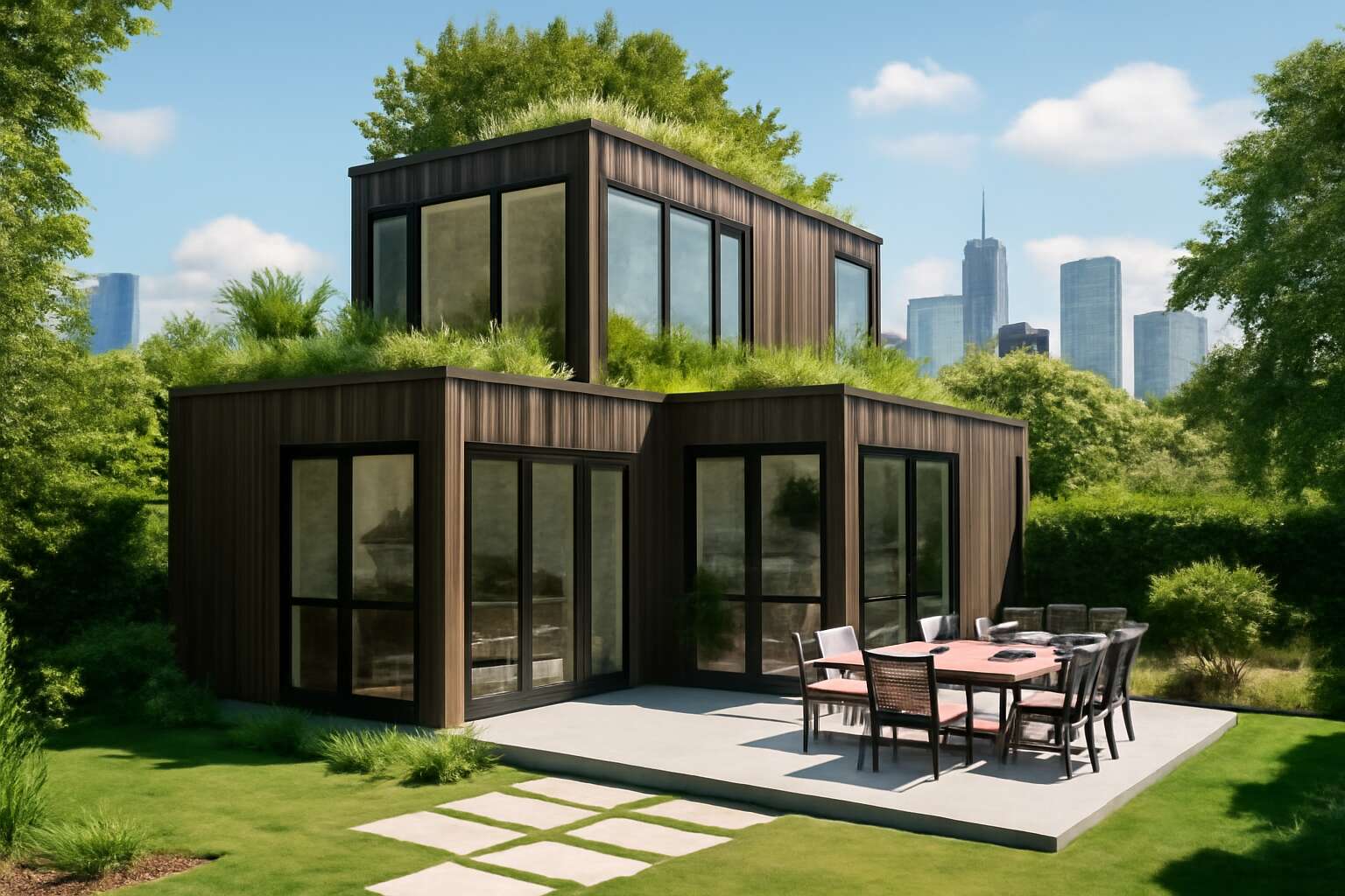 shipping containers into homes