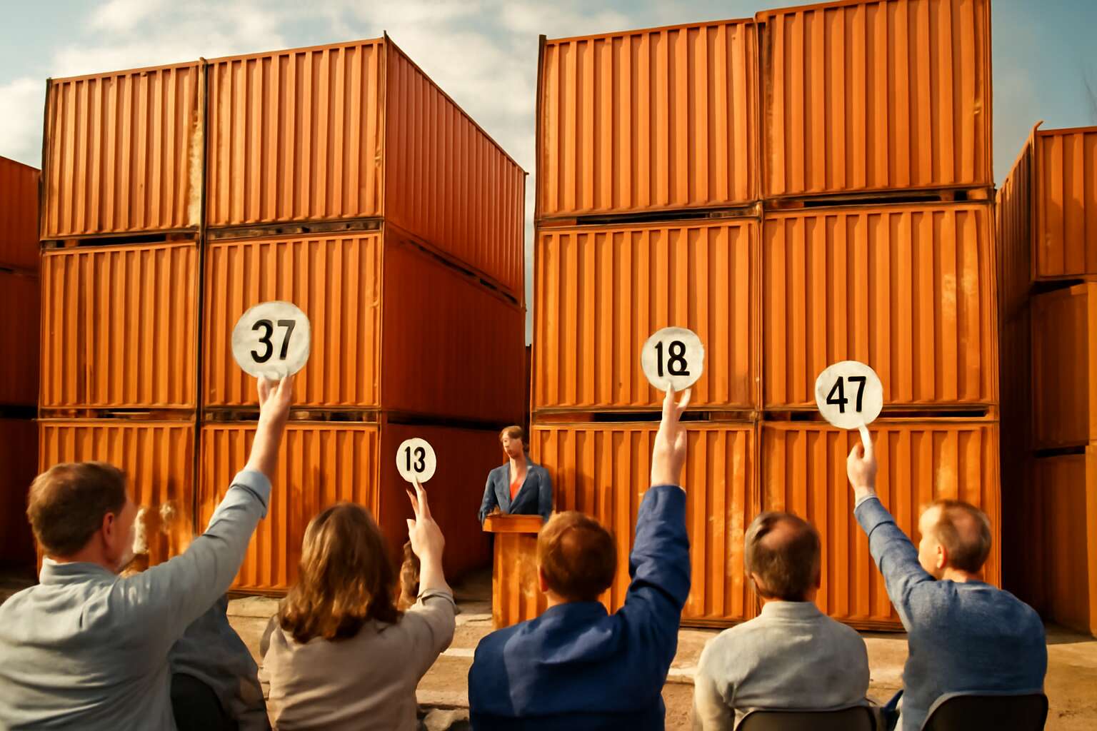 shipping containers auction