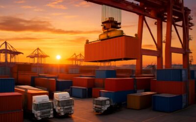 Seamless Seas: shipping containers moving along the world’s busiest trade routes